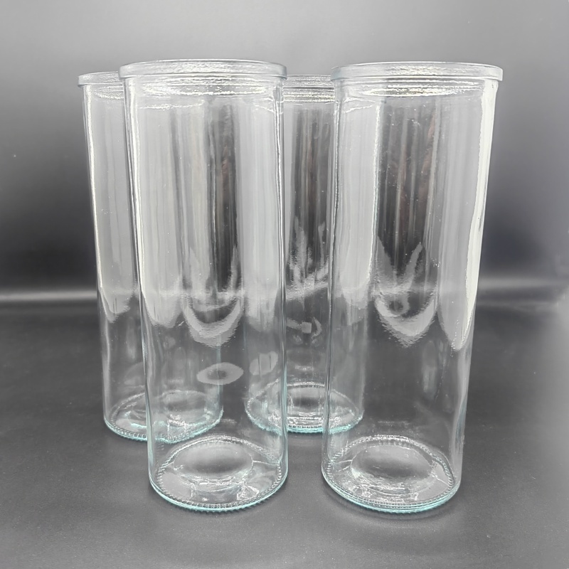Factory Price Manufacturer Supplier Candle Holder Glass Round Candle Jar Candle Holder