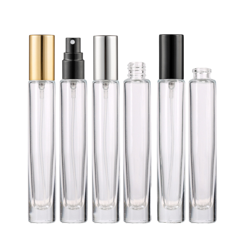 10 ml Spray Small Perfume Glass Bottle 3ml 5ml 10ml 15ml Screw Cap Clear Empty Square Perfume Room Spray Bottle