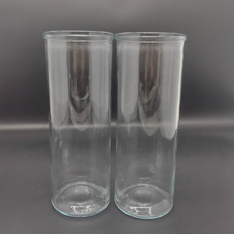Factory Price Manufacturer Supplier Candle Holder Glass Round Candle Box Pillar Candle Holder