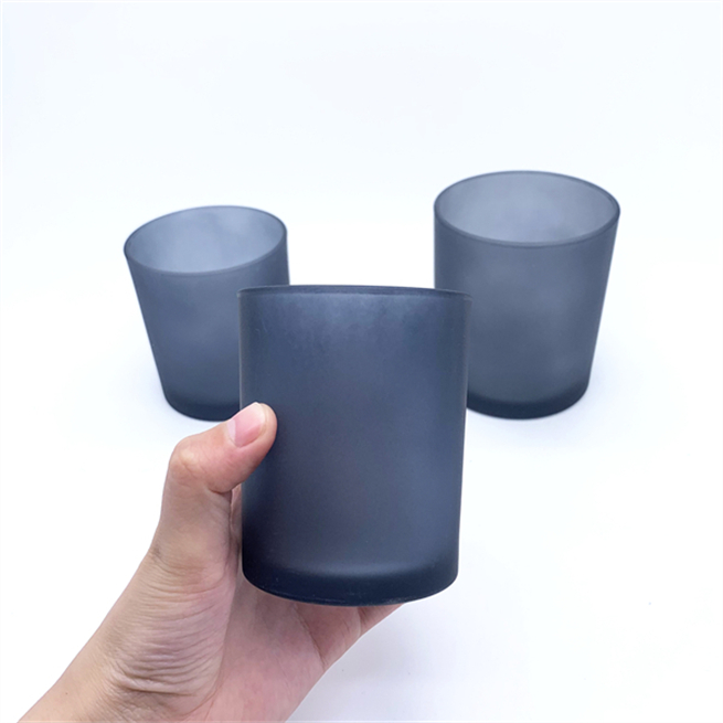 14 Patterns Empty Wholesale Custom Cup Vessels Clear Glass Candle Jar With Lid Factory Price glass jar glass bottle