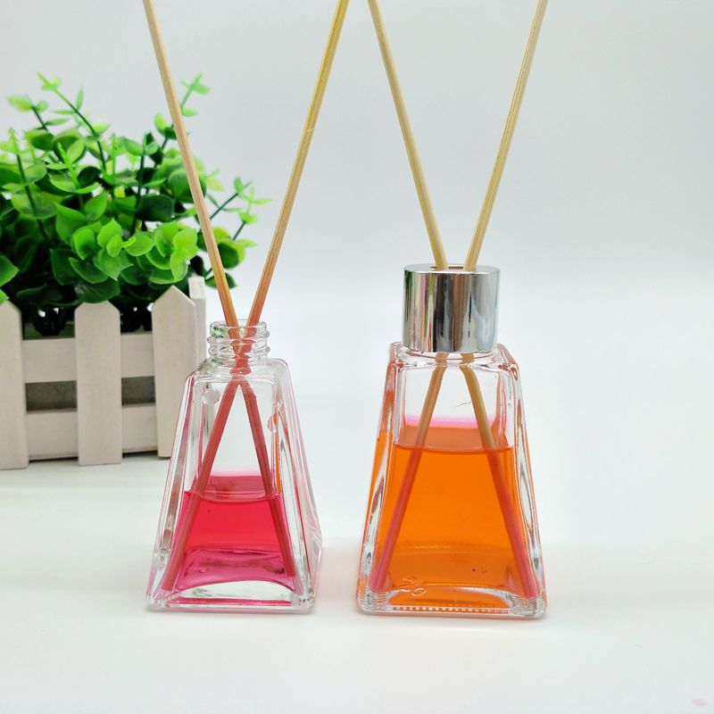 Glass Diffuser Bottle Aromatherapy Jar Container Luxury Black Aroma Reed Diffuser Jars Glass Empty Glass Jars for Diffuser