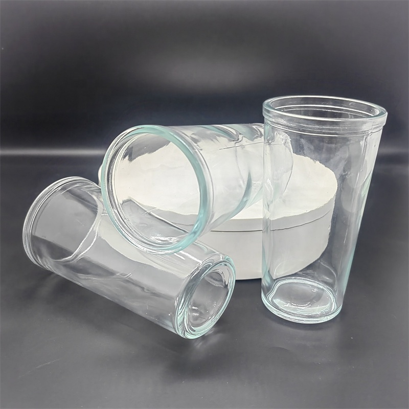 250ml Religious Prayer Glass Candle Holder With Design Customize Pattern