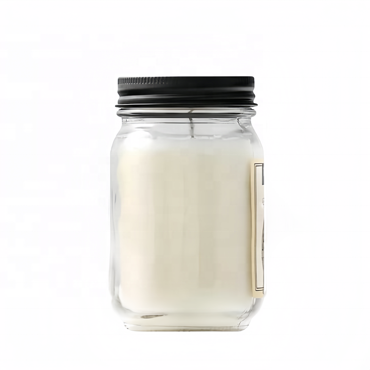 8oz 250ml Mini Round Square Glass Mason Jars with Lids for Candle Making