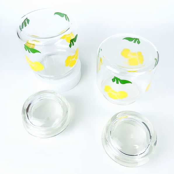 Glass Candle Jars With Airtight Glass Lids Customize Logo Empty 2oz 4oz 6oz 8oz 10oz Food Jars Candle Jars for Making Candles