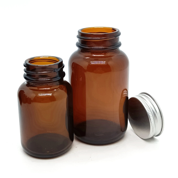 Hot Sale 100ml 120ml 150ml 200ml 250cc 60ml 300ml 400ml 500ml Amber Clear Storage Container Capsule Pill Medicine Glass Bottle