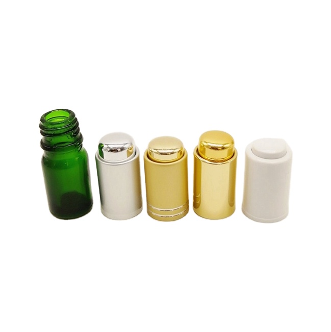 Perfume Wholesale 5ml 10ml 15ml 20ml 30ml 50ml Cosmetic Serum Push Button Gold Luxurious Glass Eye Bottles With Dropper 100ml Dropper