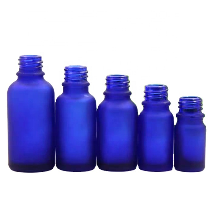 Blue Matte Essential Oil Glass Dropper Bottles 5ml 30ml 100ml Empty Serum Bottle Green Transparent Amber Dropper Bottle