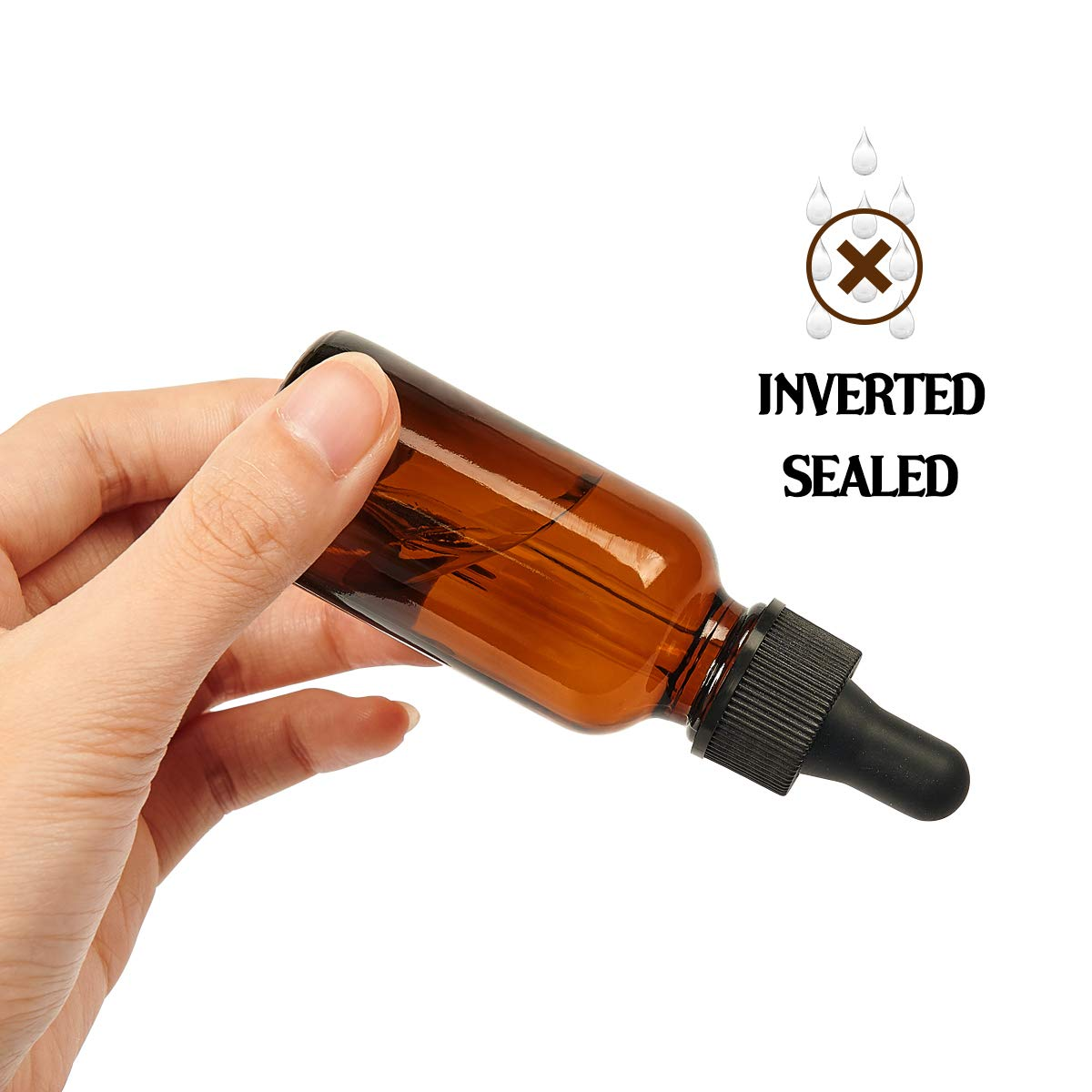 1oz 2oz 4oz 15ml 30ml 60ml 120ml 1 2 4 Oz Amber Cosmetics Empty Essential Oil Face Serum Glass Dropper Bottles With Dropper