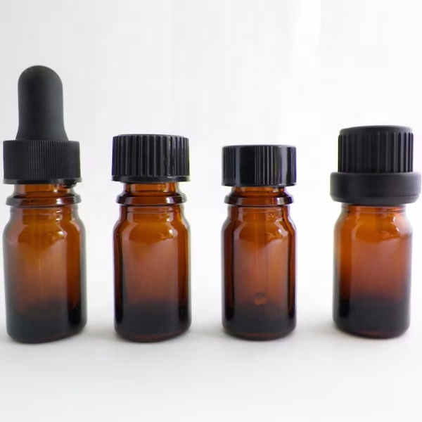 SMALL 5Ml GLASS DROPPER Top BOTTLEs. 1/6 Oz Amber Cute Mini Tincture, Aromatherapy, Essential Oils