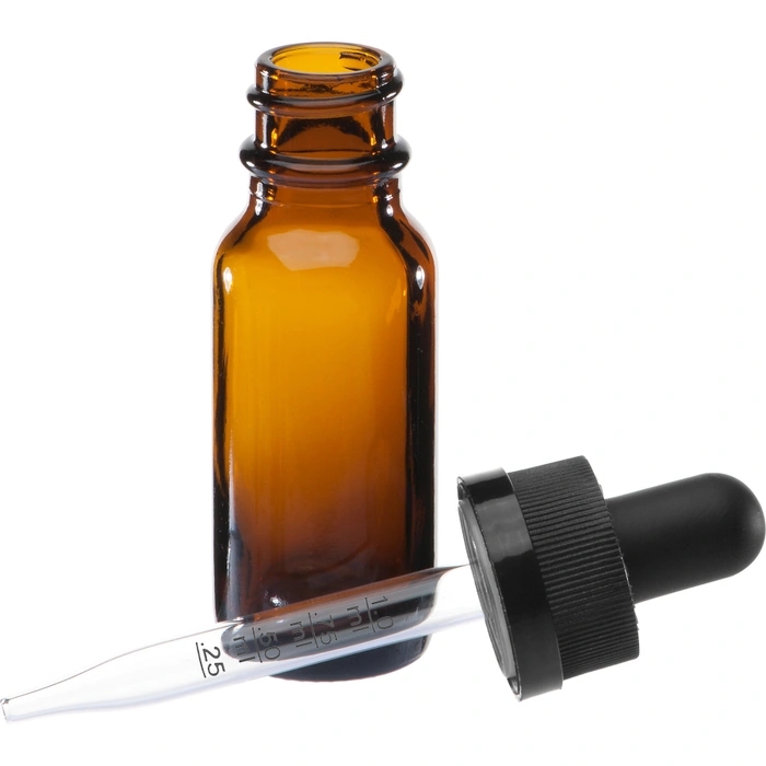 15ml 30ml 1oz 2oz 4oz 8oz Round Empty Amber boston Glass Dropper Bottle Dropper Bottles Plastic Gold Cap 15 ml Dropper Bottle