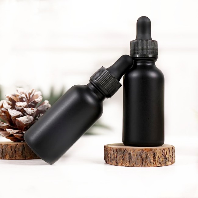 Empty Round Glass Dropper Bottle for Cosmetics Skin Care Essential Oils Perfumes Wigs-5ml 10ml 20ml 30ml 50ml 100ml Sizes