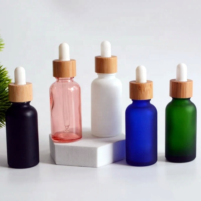 Custom Small Glass Dropper Bottles 1 Oz-60 ml Essential Oils Gold/Pink/Black/Blue 15 ml 30 ml 60 ml Sizes