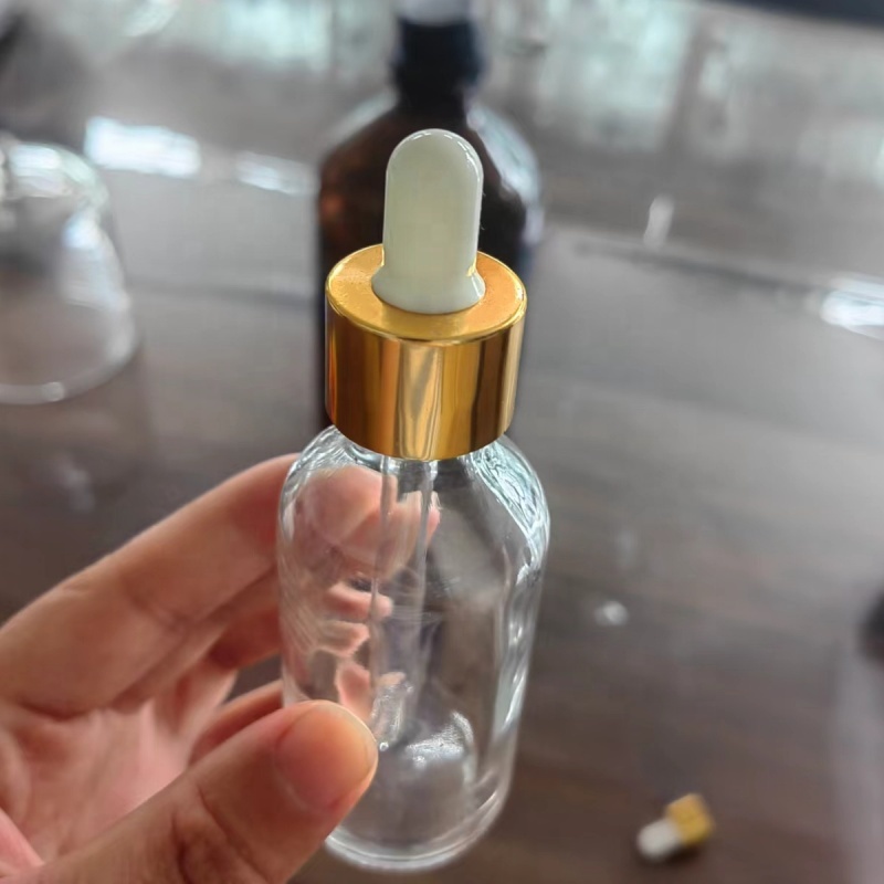 Wholesale Empty 100ml 50ml 30ml 15ml 5ml Dropper Bottles Glass Tincture Bottles Leakproof Essential Oils Bottles Packaging