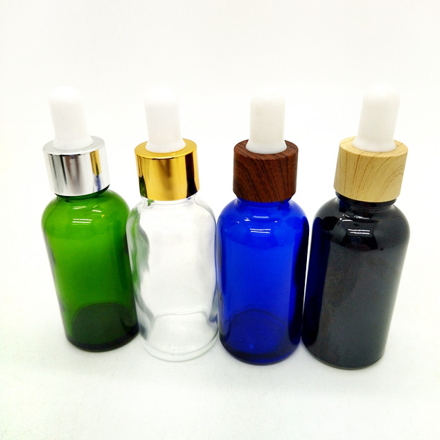 Best Selling 30ml Black Frosted Cosmetic Bottle Essential Oil Bottle With Measurement Pipette and Paper Tube Packaging Glass Bottle