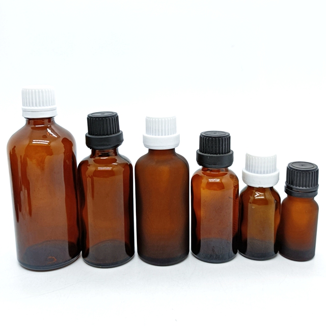 10ml Amber Brown Glass Essential Oil Bottle 18mm Bamboo Wooden Screw Cap Frosted Clear Glass 20ml Mascara Use Hair Usage Stock