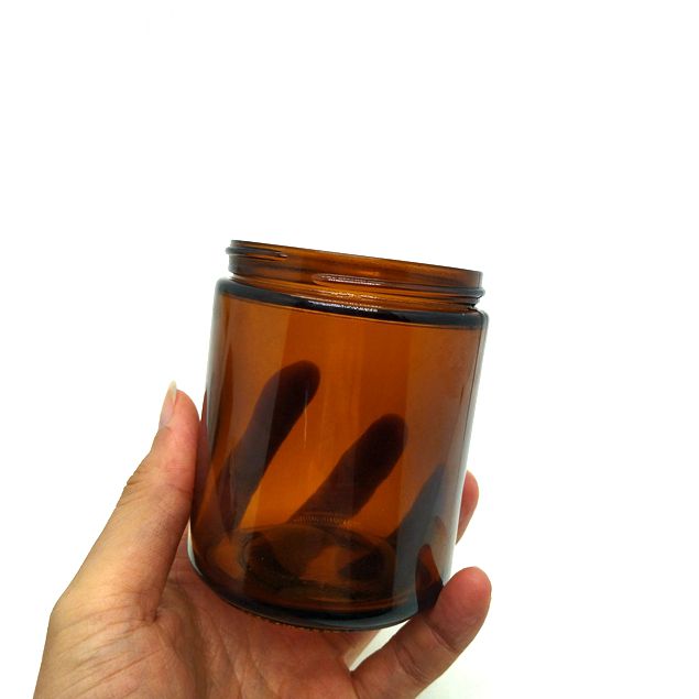 250 Ml Amber Candle Jar Aromatherapy Bottle 1000 Ml Brown Glass Storage Jar Straight Cylinder Soil Sampling Bottle