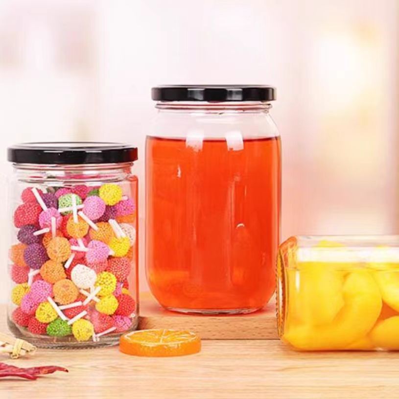 Hot Sale Factory 100ml 150ml 240ml 350ml 500ml 700ml Customize Chili Sauce Honey Jar Jam Glass Jars for Candy