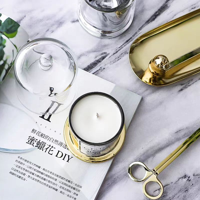 Luxury Recyclable Glass Crystal Candle Jar With Lid Creative Candle Holder Butterfly Empty Candle Glass Jar With Glass Lid