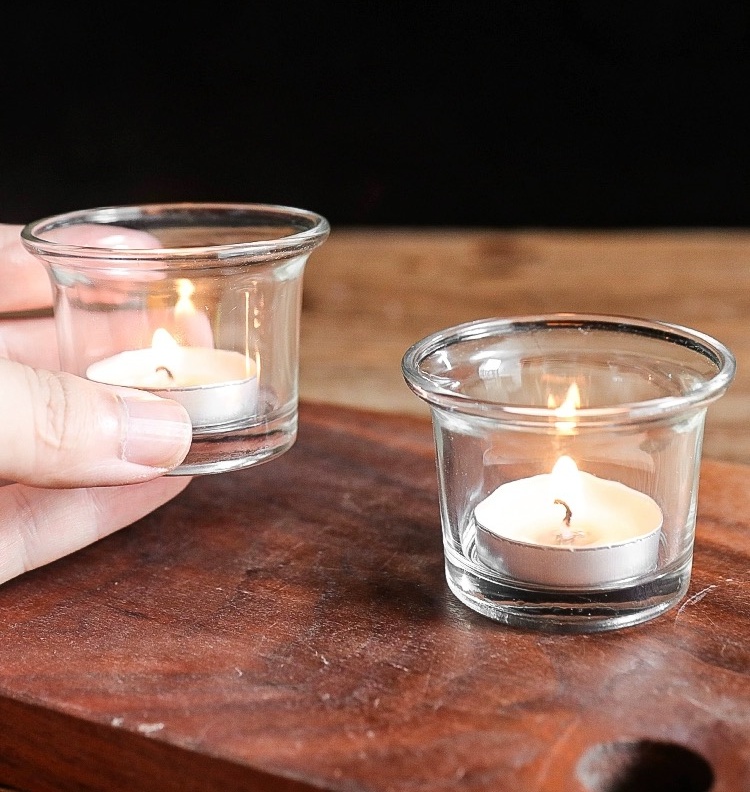 Lowest Price 60ml Wide Mouth Glass Candle Container Candle Jar Customized the Color of the Jar
