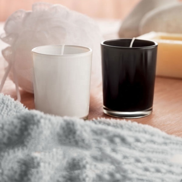 Wholesale Empty 200ml 220ml 300ml Clear Glass Candle Holder Soy Wax Glass Candle Jar With Lid