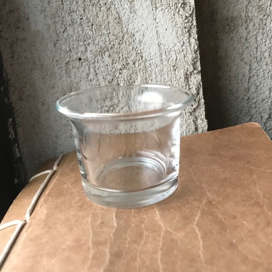 Clear Glass Tealight or Votive Candle Holder