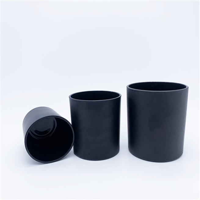 Wholesale 10 Oz Unique Luxury Clear Round Bottom Glass Candle Jar for Candle Making Empty Cylinder