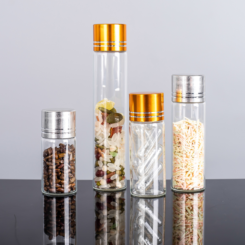 90mm 116mm 120mm Custom Child Proof Packaging Glass Tube P-re Vial Child Resistant Roll Glass Tube With Screw Cap