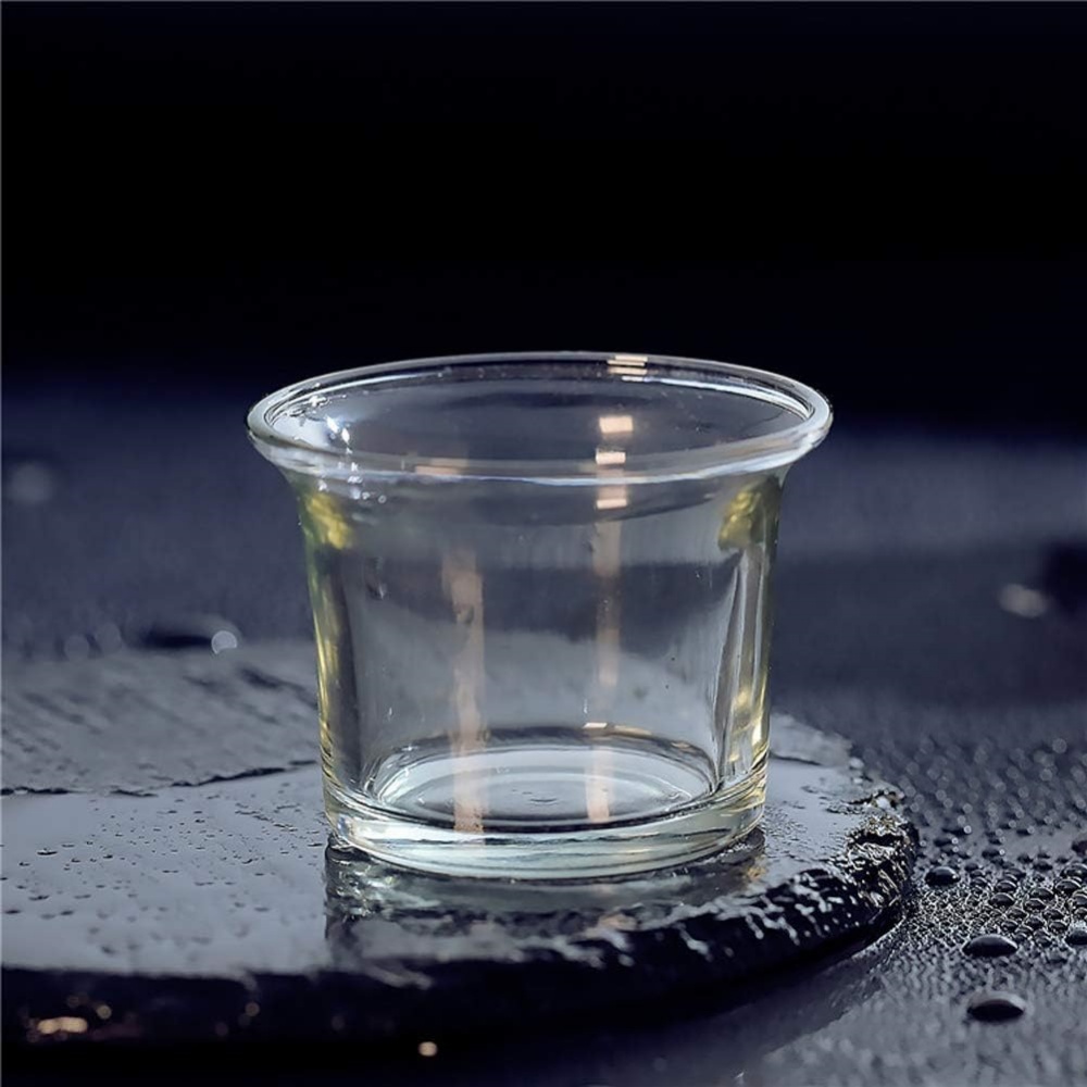 Biedermann and Sons Oyster Glass Votive Holder With Offset Printing for Candles