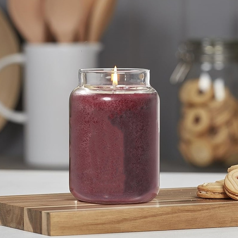 Wholesale Empty Candle Container 120ml 350ml 500ml LuxuryClear Glass Candle Jar With Glass Lid