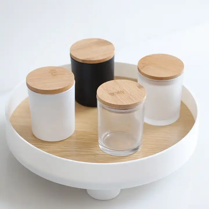 Wholesale Custom Luxury Decor Candle Holder Unique Color Empty 8oz 10oz Candle Jars With Lids