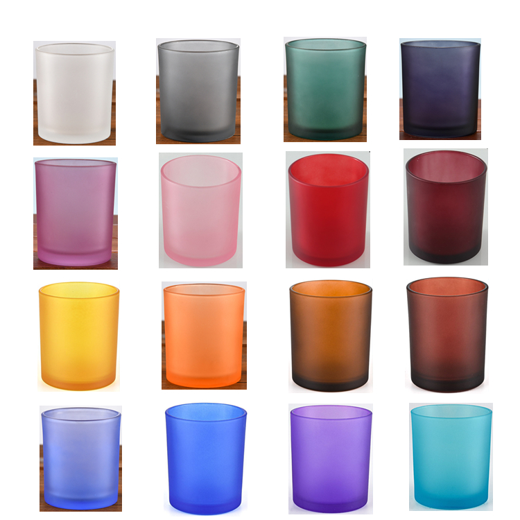 Ultra-low Shipping Cost Candle Jars With Lid and Box Packaging Glass Empty Custom Candle Jar Frosted Jars Luxury for Candle Make