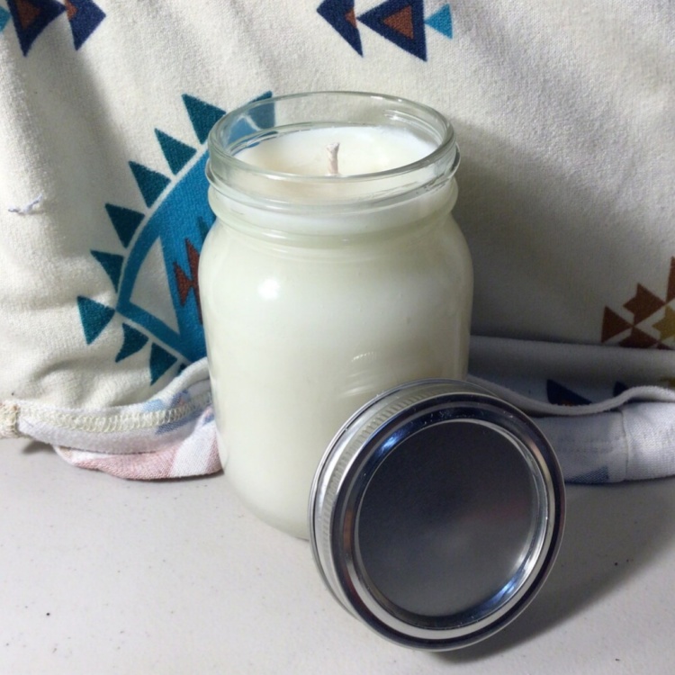 16oz Mason Jar Candle Homemade Glass Candle Holder with Lantern Style Durable and Elegant Vessel for Your Candles