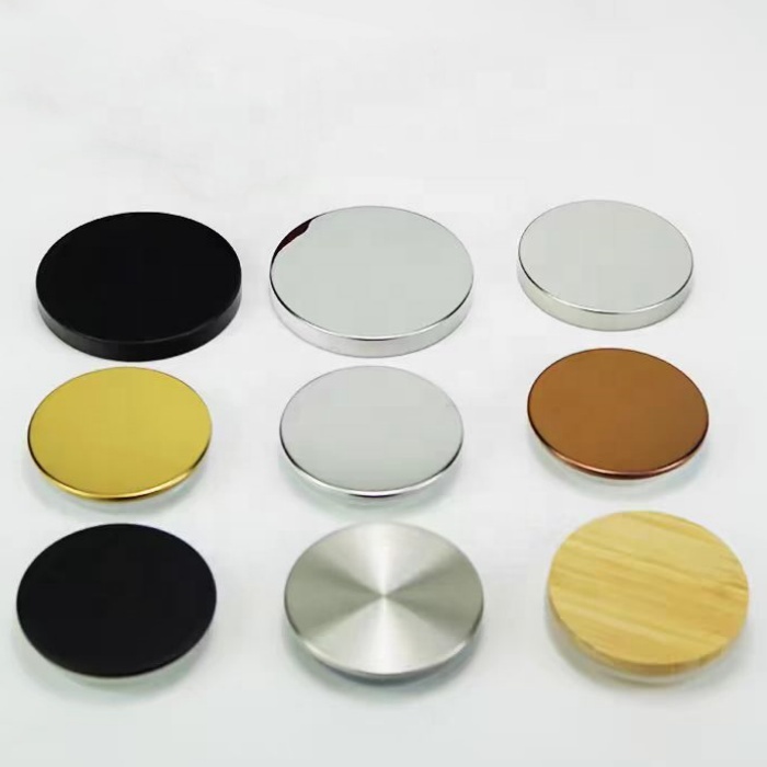 Luxury 320ml 10oz Empty Matte White Black Gold Glass Candle Jars Holders With Bamboo Wooden Metal Lid