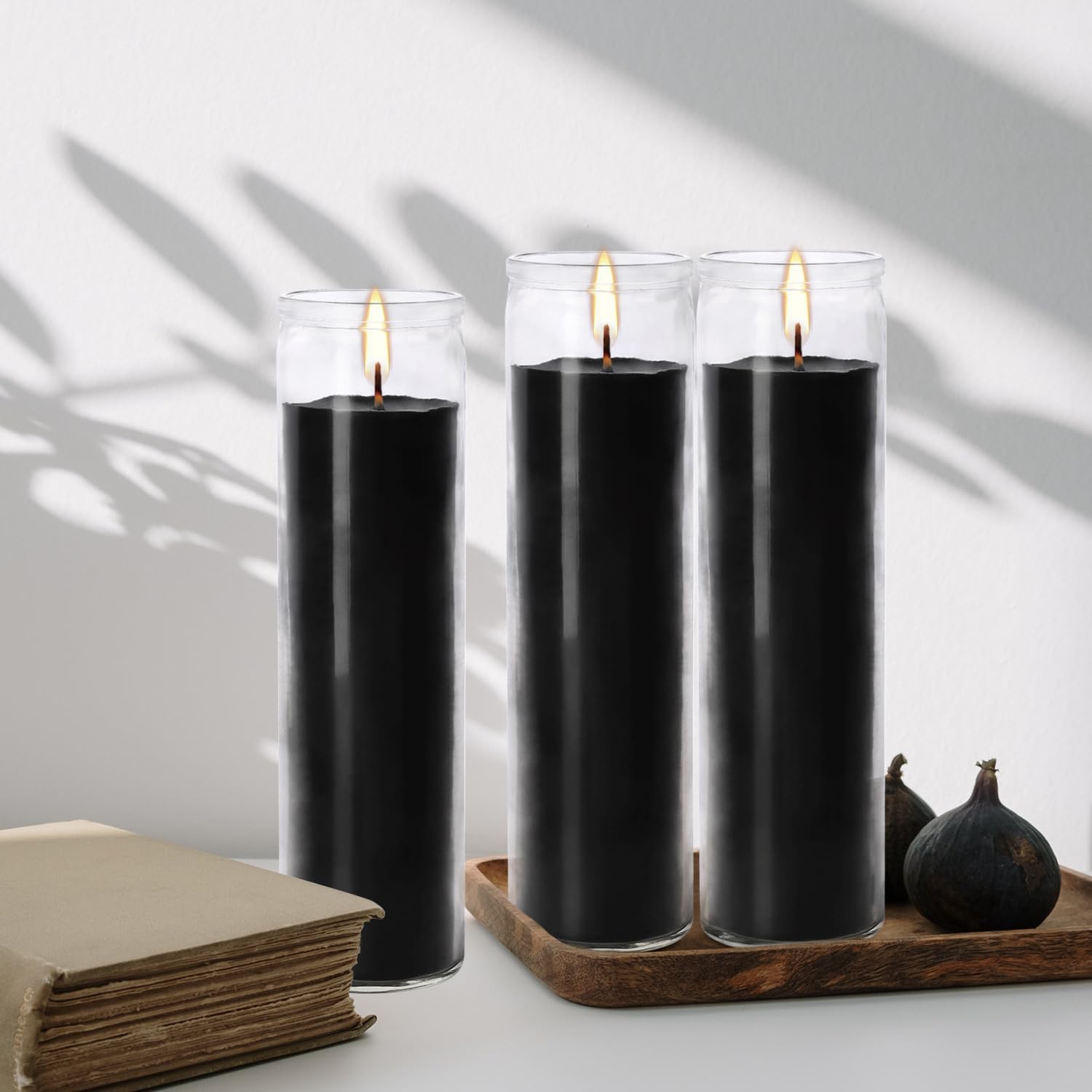 Empty 7 Day Glass Candles Long Burning Religious Recyclable Glass Candle Holders Lanterns and Candle Jars