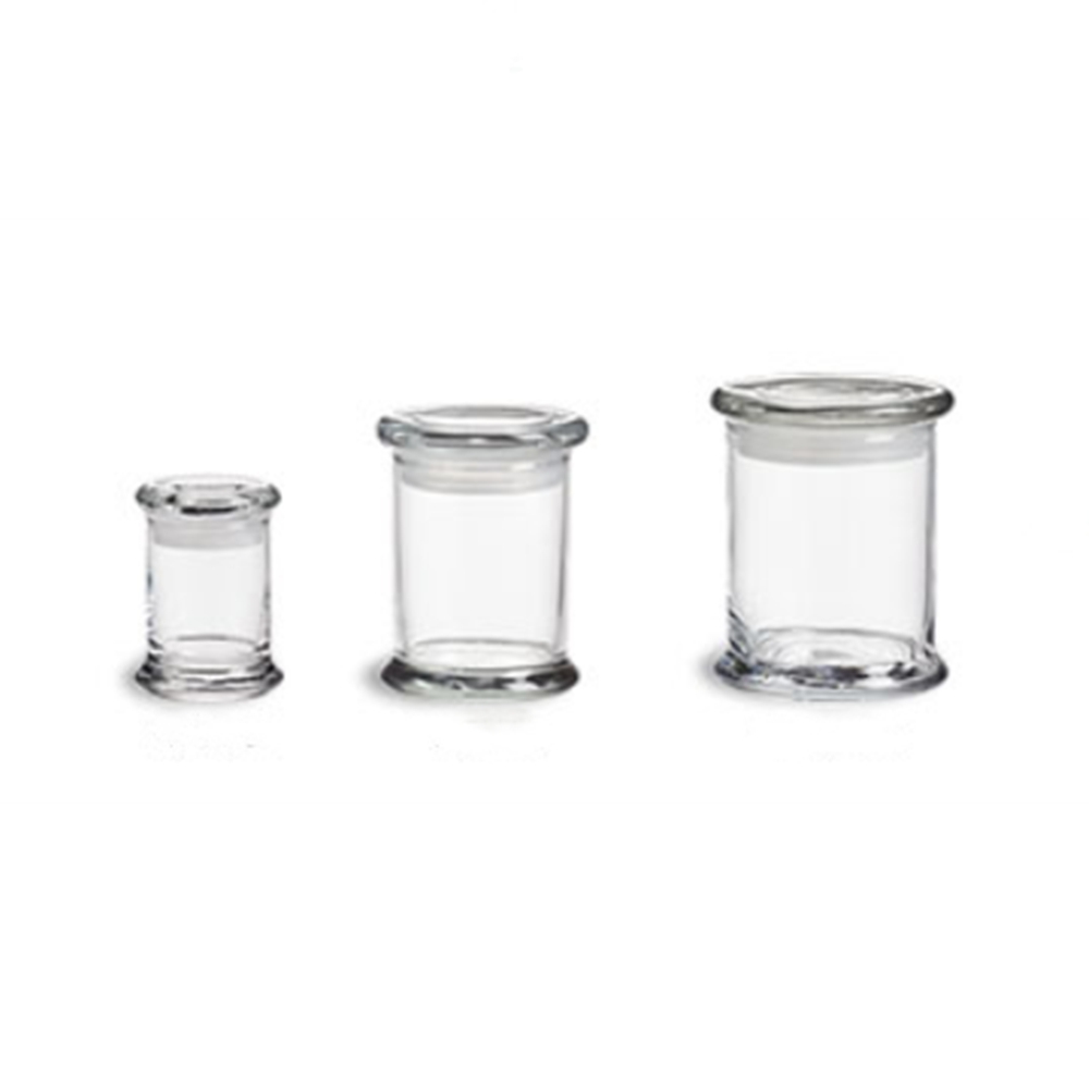 Clear Glass Candle Jars 2.75 oz 8 Ounce 12 Fl. oz Anchor Glass Candle Jar W/ Glass Flat Pressed Lids