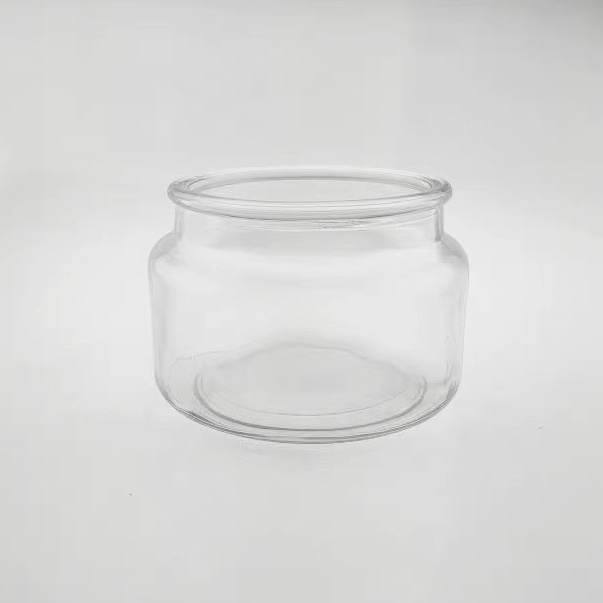 Mini Clear Glass Candle Jars & Lids 4oz(120ml) Small Size for DIY Candle Making Supplies