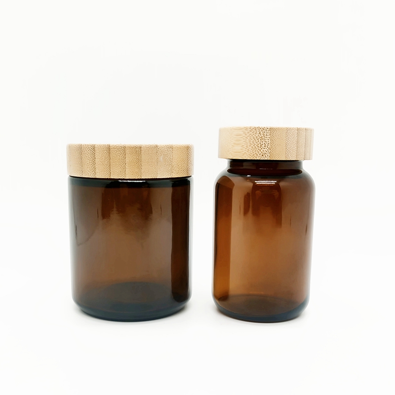 8OZ 9 OZ Amber Glass Recyclable Straight Sided Candle Container Face Cream & Lotion Jars for Ointments, Handmade Lotion, Honey