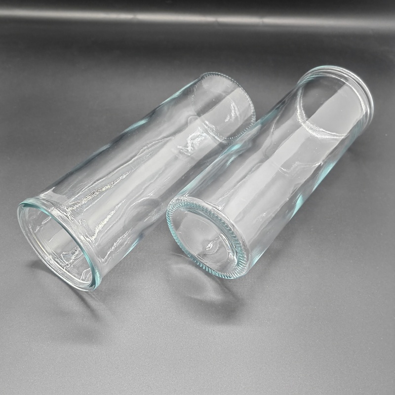 Empty Glass Candle Jars 445ml Candle Container Clear Glass Jar for 7days Religious Wedding Home Decoration Bulk Sale