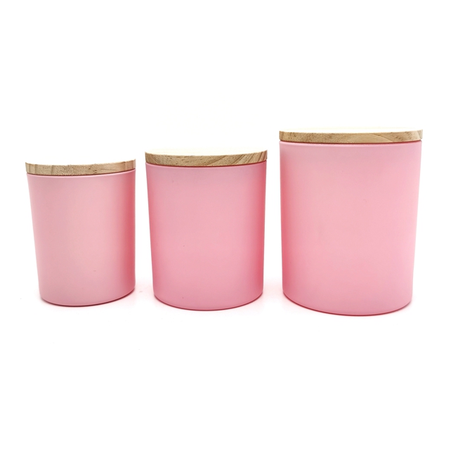 Wholesale 8oz 10oz 12oz 14oz 15oz 16oz 20oz Glass Containers Jars for Candle Making With Wooden Lids Empty Luxury Candle Jars