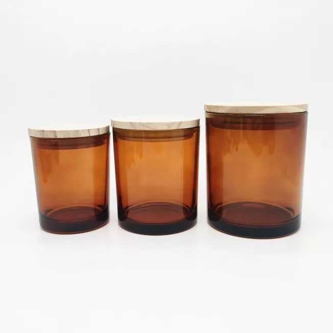 6oz Glass Candle Jars With Airtight Bamboo Lids, Bulk Matte Black Empty Candle Vessels for Making Candles for Wedding