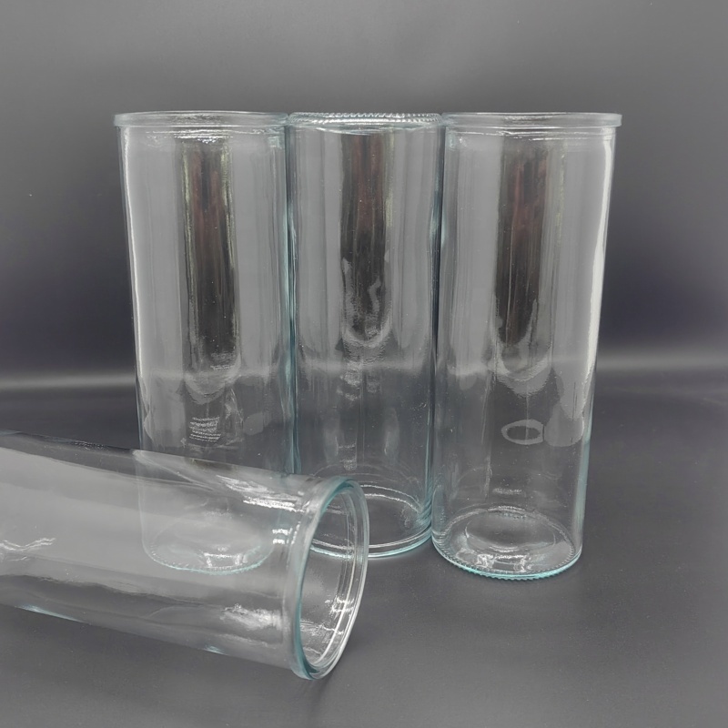 Factory Price Manufacturer Supplier Candle Holder Glass Round Candle Box Pillar Candle Holder