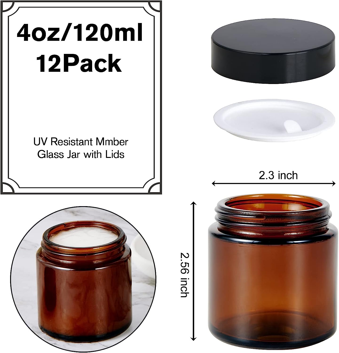 250ml 8oz Empty Dark Amber Glass Candle Jar With Lid Candles Scented Glass Jar 120ml 4oz