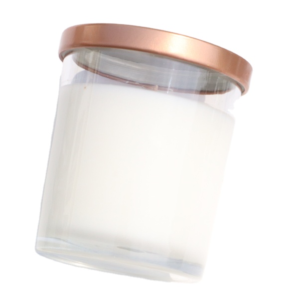 Large 10oz 14 oz clear clear Glass Candle Jars With sealed Metal Gold Lids for Wedding