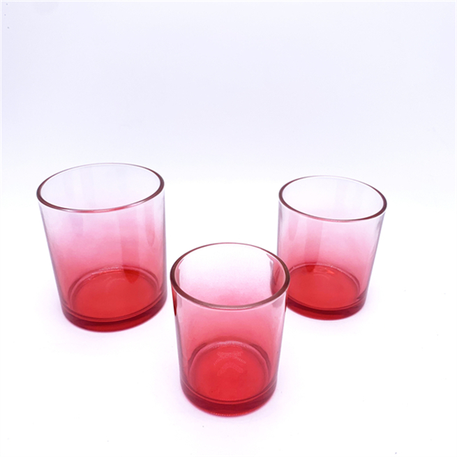 14 Patterns Empty Wholesale Custom Cup Vessels Clear Glass Candle Jar With Lid Factory Price glass jar glass bottle