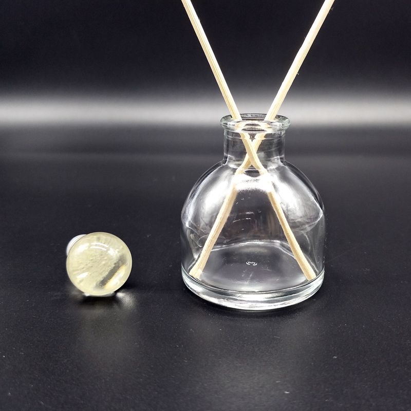 Glass Diffuser Bottle Aromatherapy Jar Container Luxury Black Aroma Reed Diffuser Jars Glass Empty Glass Jars for Diffuser