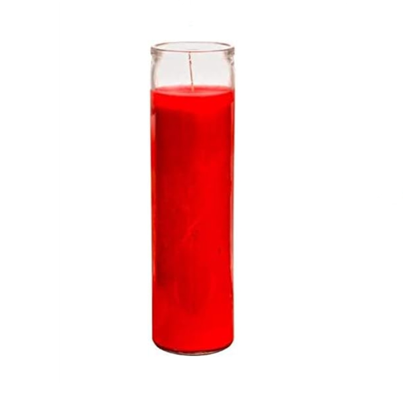 7 Day Devotional 8 Inch Tall Prayer Glass Container Cylindrical Empty Glass Jar for Religious Memorial Blessing Candles