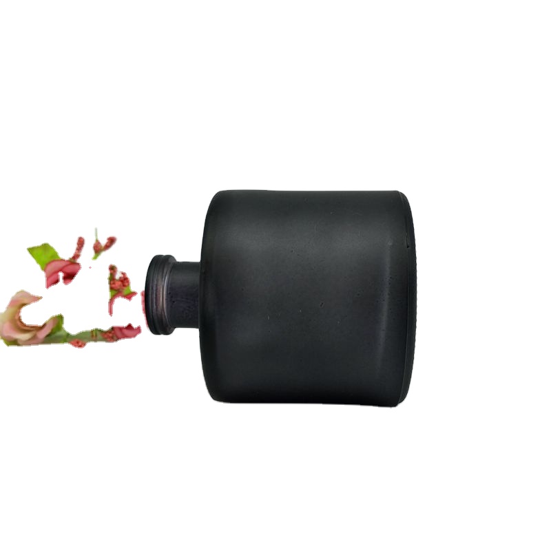 Wholesale Empty Glass Bottle Diffuser Black Reed Diffuser Bottle 50ml 150ml 200ml Luxury Round Aroma Diffuser Bottle