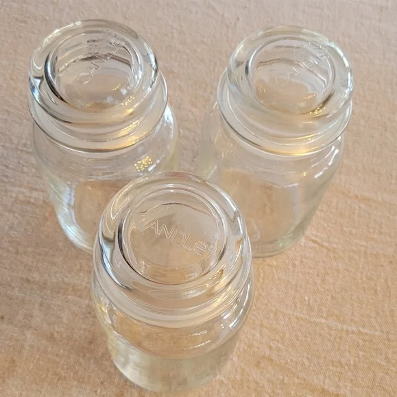 Wholesale Empty Candle Container Luxury Clear Glass Candle Jar With Lid 3oz 10oz 500ml