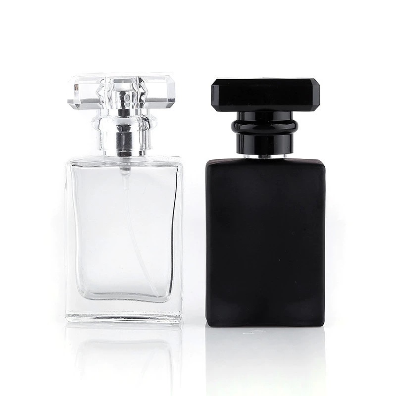 Ready Stock Round 30Ml 50Ml 100Ml Empty Round Luxury Glass Perfume Bottle With Pump Sprayer