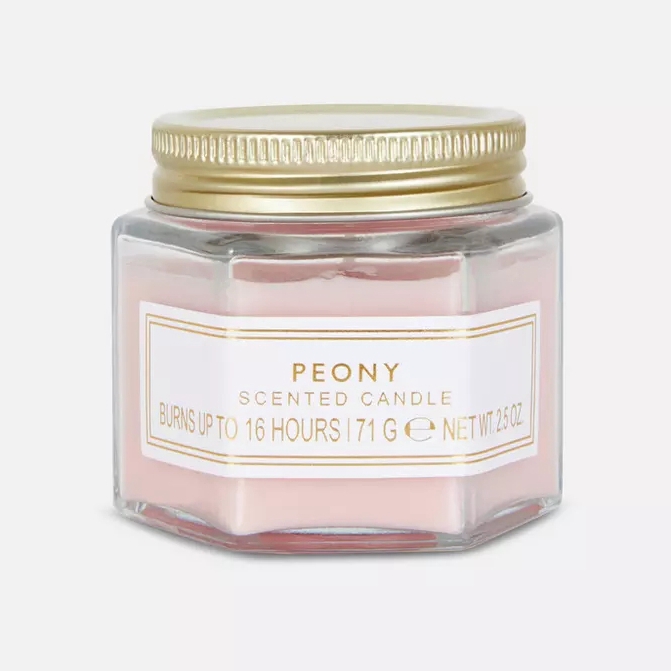 Wholesale Classic Yurt Design Sprayed pink Color Glass Candle Jar With Lid for Making Candle